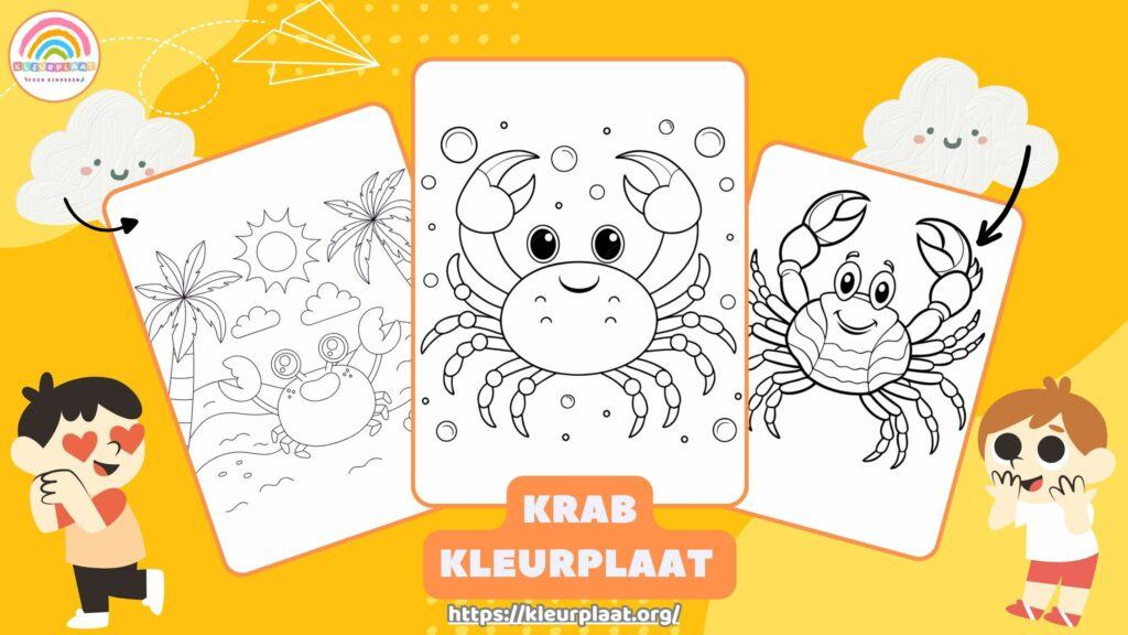 Krab Kleurplaat