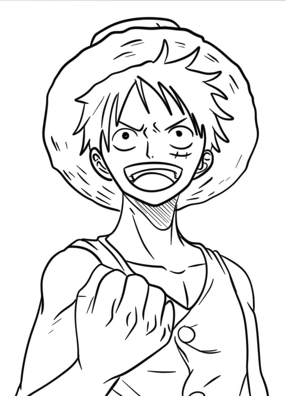 Luffy Kleurplaten