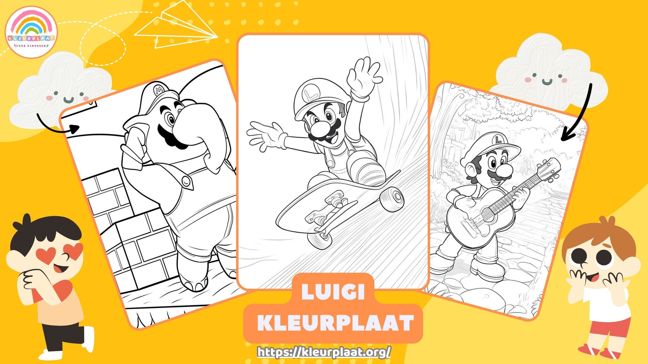 Luigi Kleurplaat