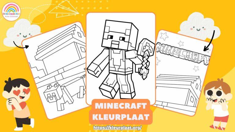 Minecraft Kleurplaat