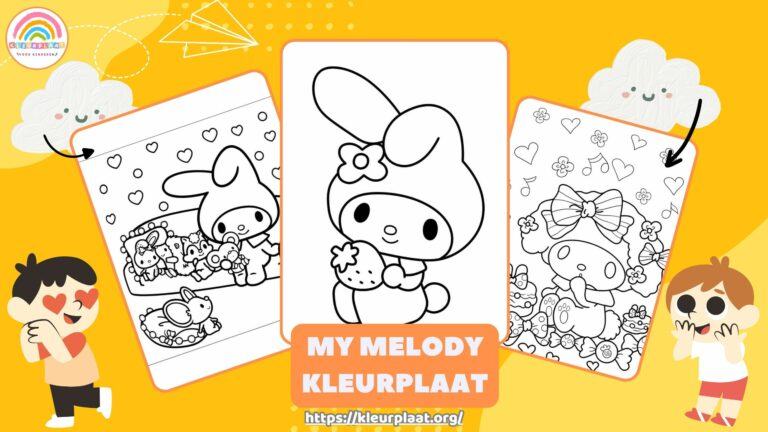 My Melody Kleurplaat