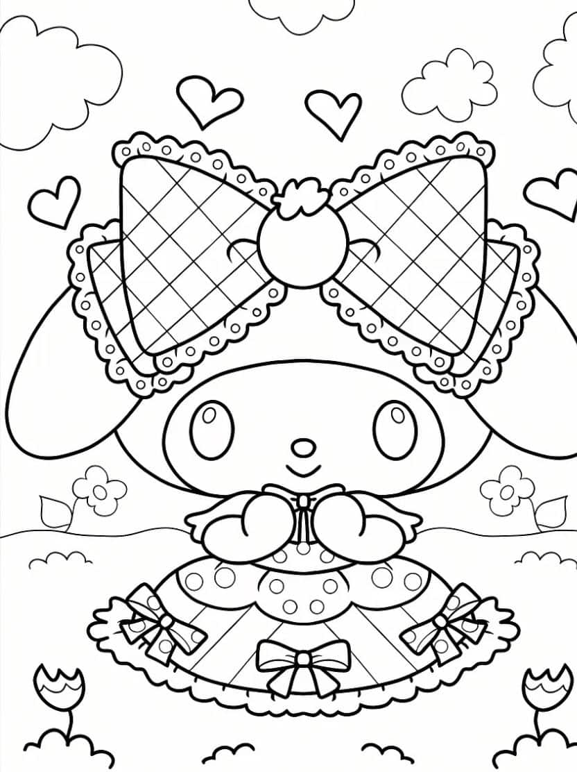 My Melody Kleurplaten Mooi