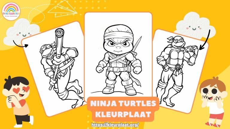 Ninja Turtles Kleurplaat