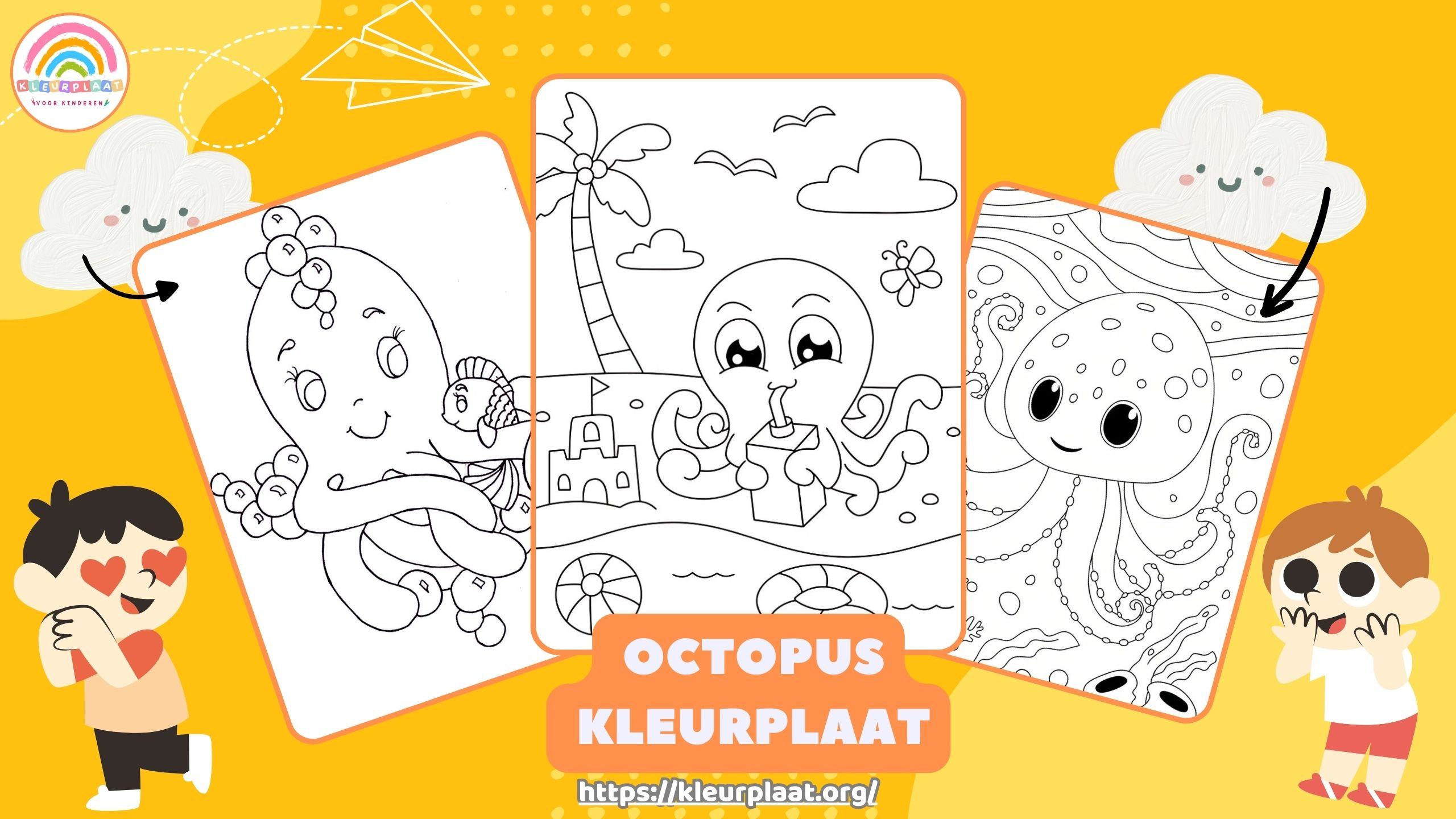 Octopus Kleurplaat