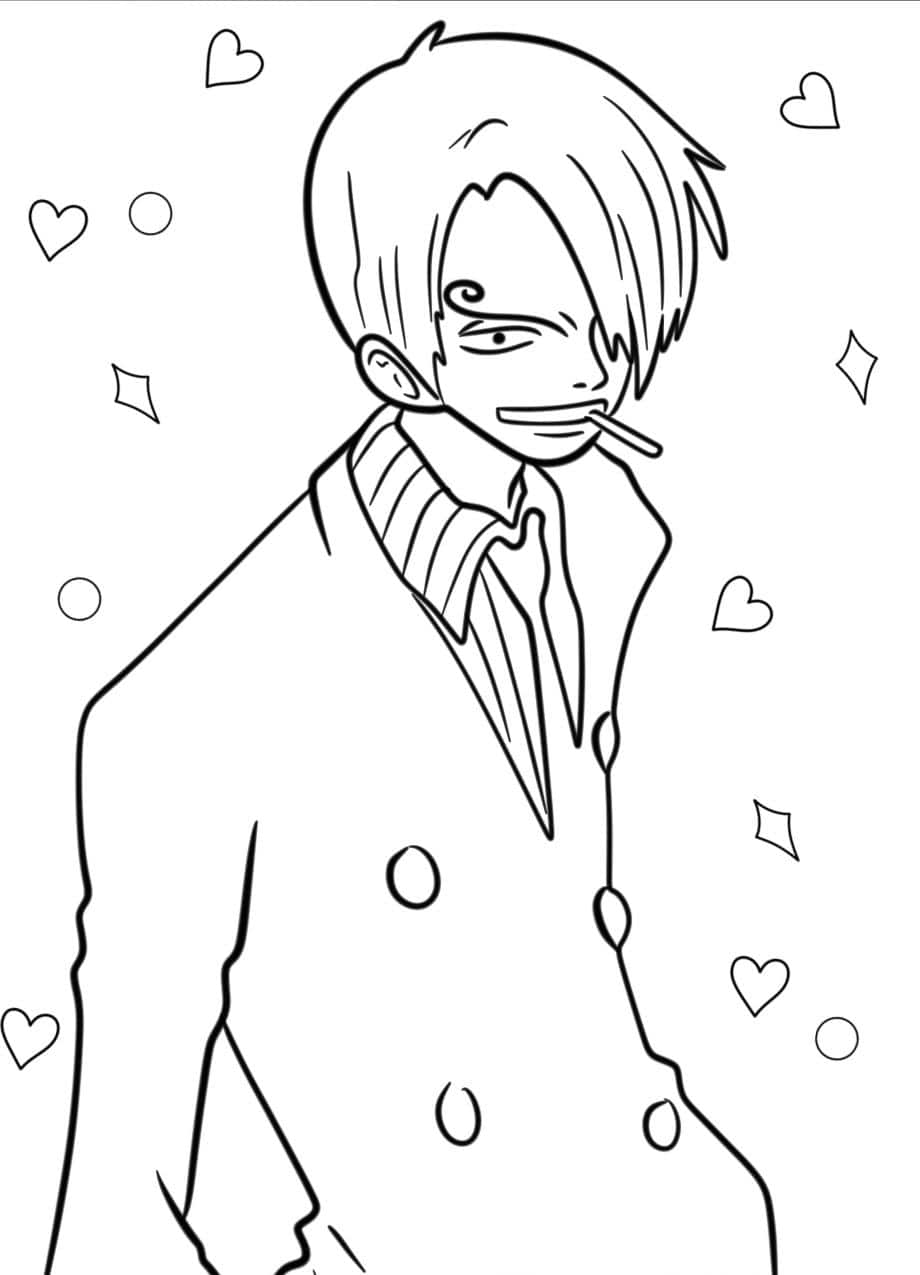 One Piece Kleurplaten Sanji