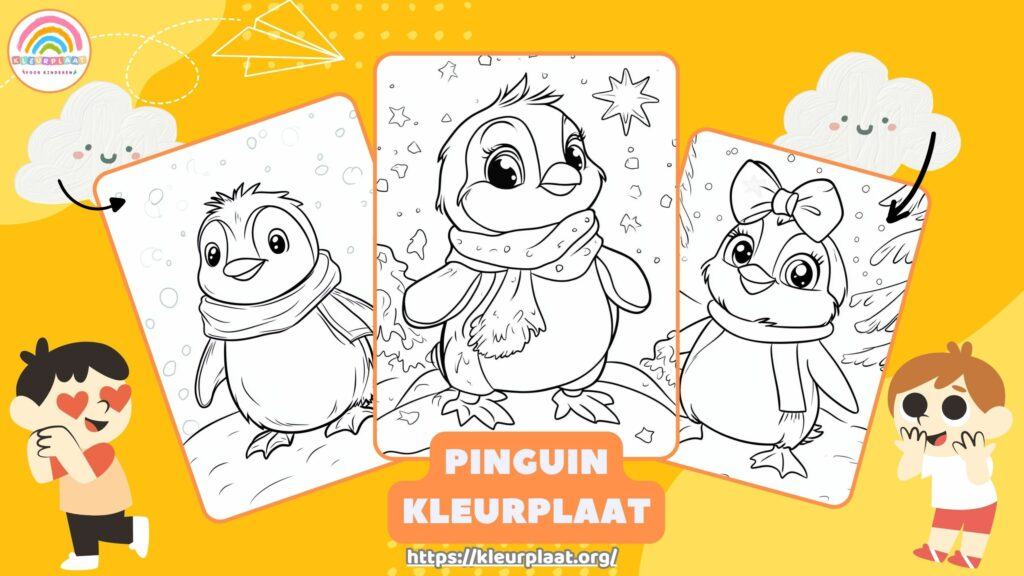 Pinguin Kleurplaat