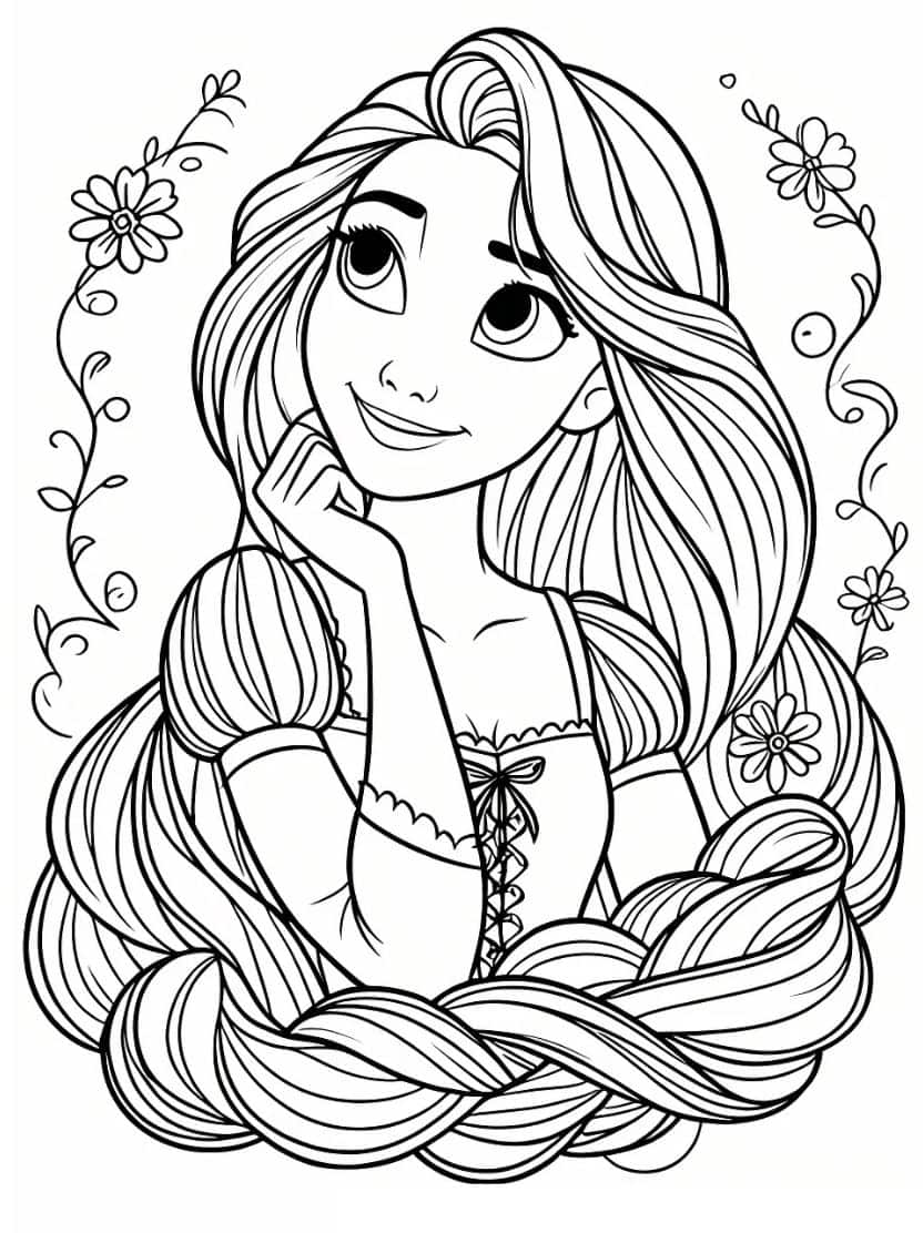 Rapunzel Kleurplaten Magisch