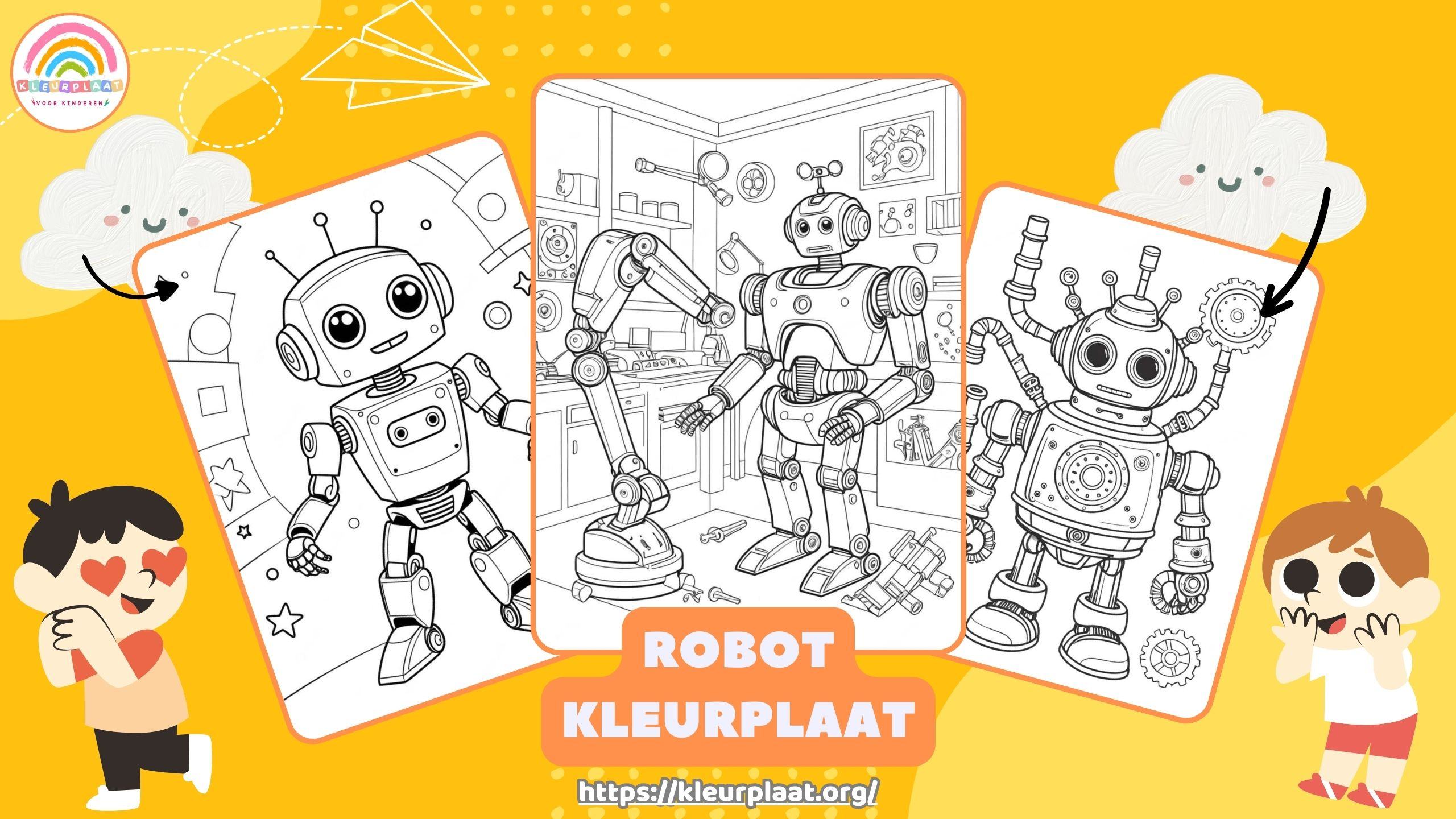 Robot Kleurplaat