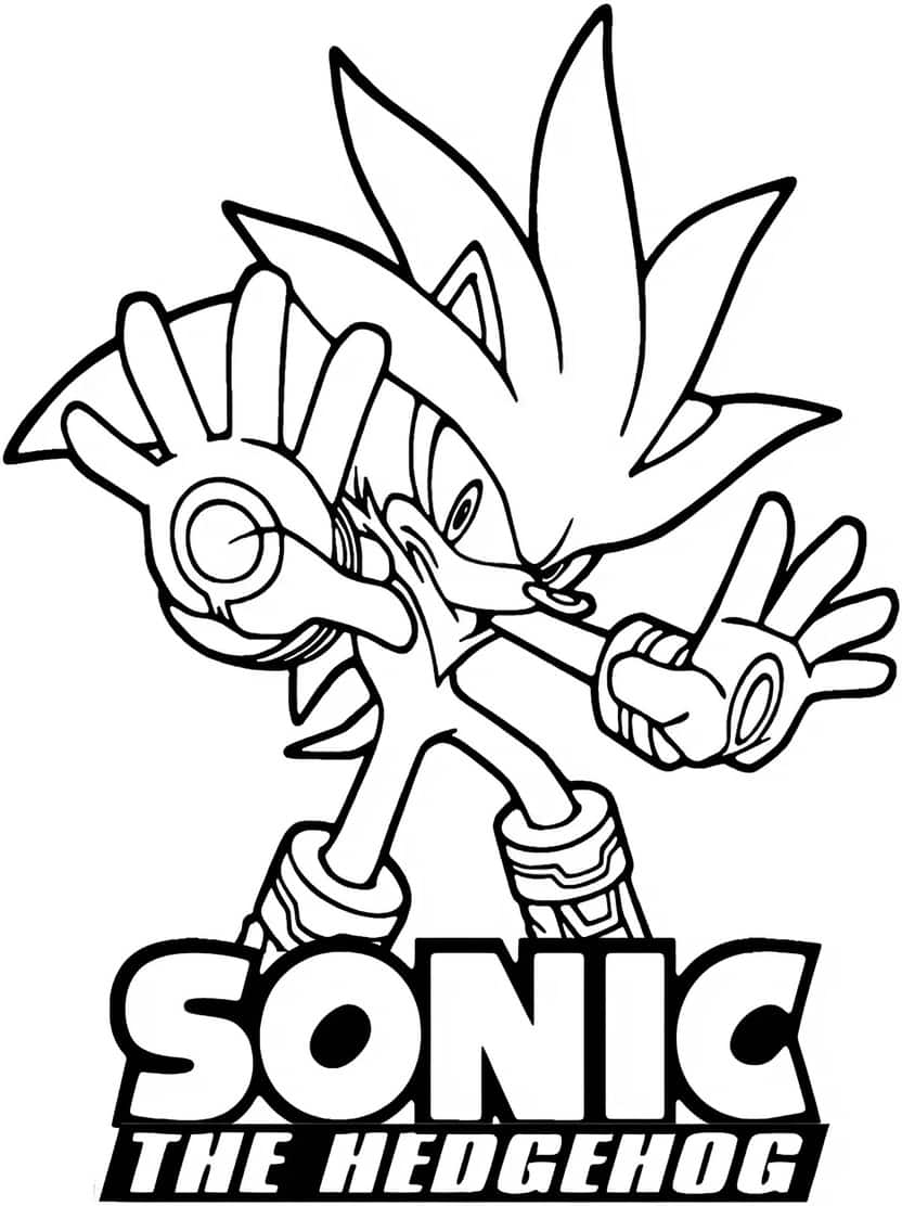 Shadow Sonic Kleurplaten