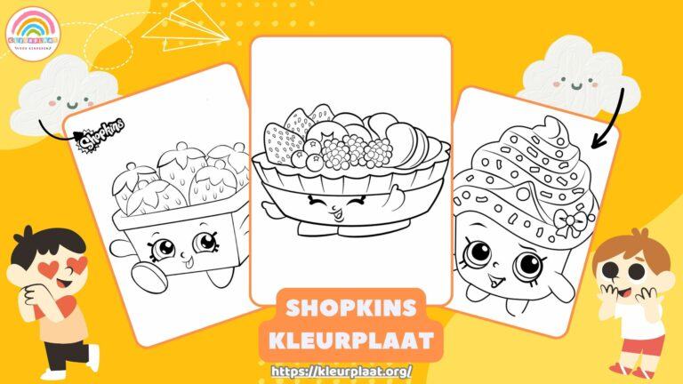 Shopkins Kleurplaat