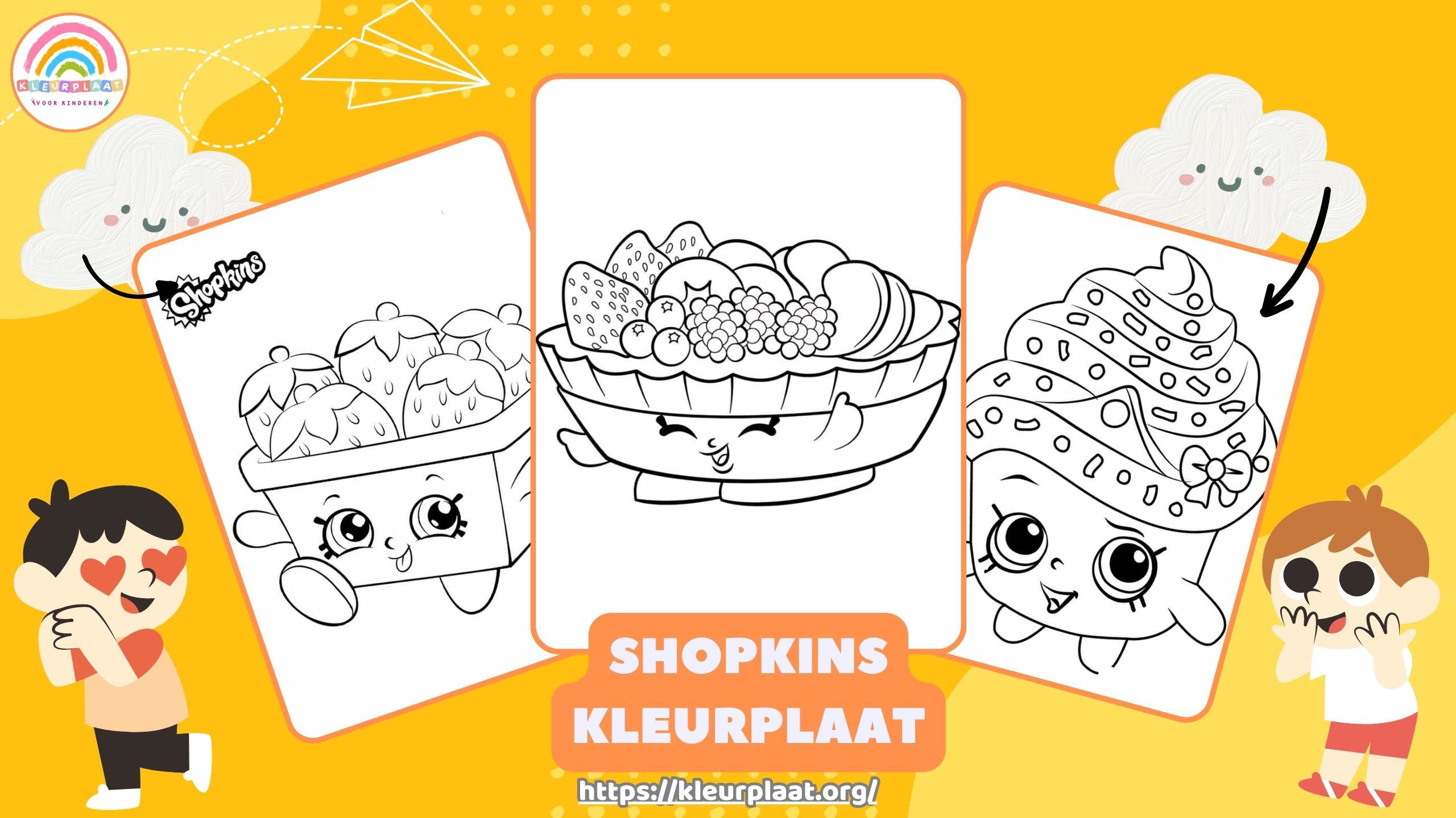 Shopkins Kleurplaat