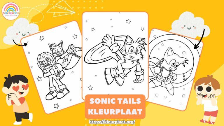 Sonic Tails Kleurplaat