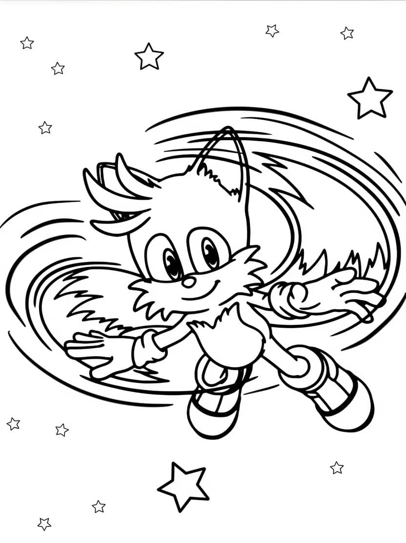 Sonic Tails Mooie Kleurplaten