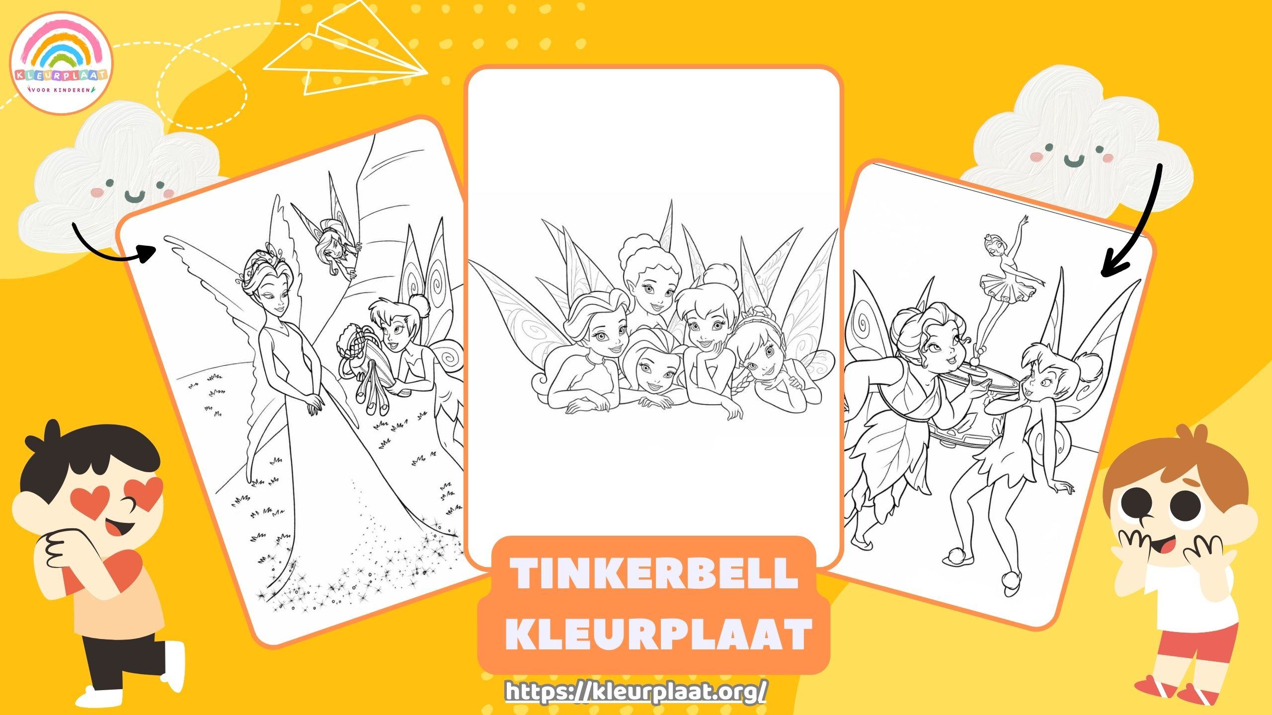 Tinkerbell Kleurplaat