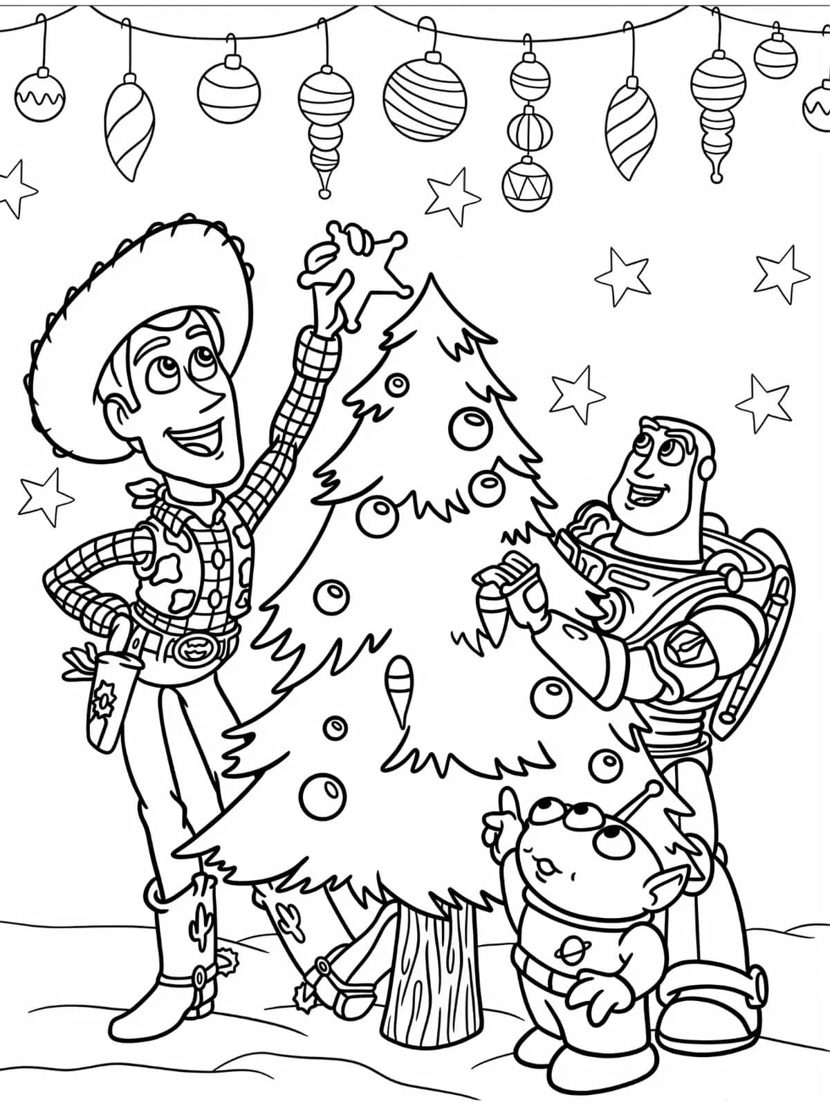 Woody En Buzz Lightyear Decoreren Kerstboom