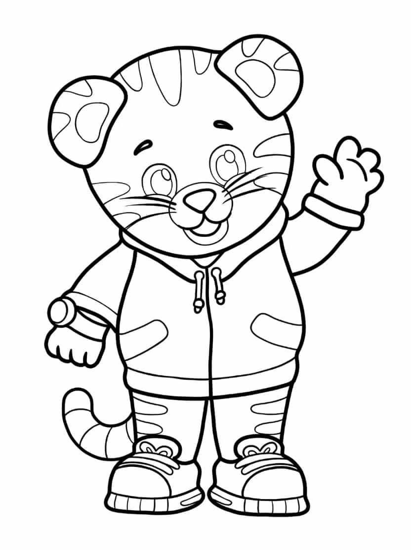 Daniel Tiger Kleurplaten Schattig