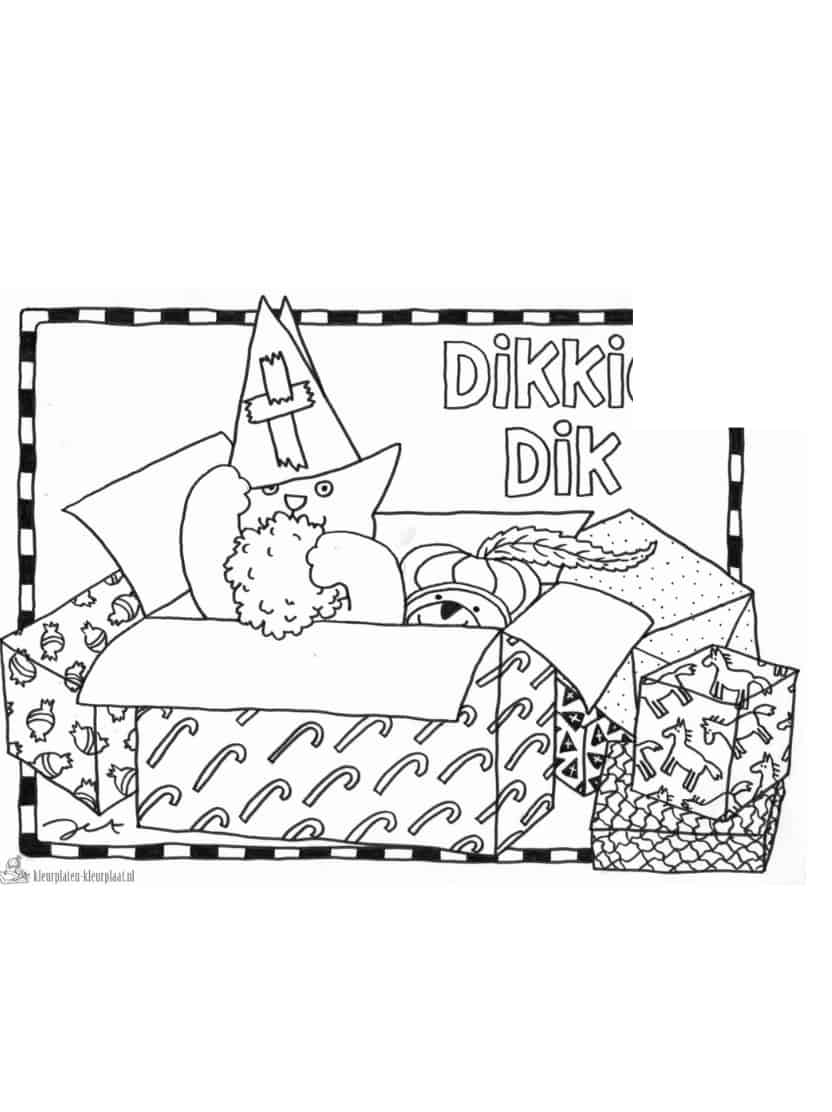 Dikkie Dik Kleurplaat Printbaar