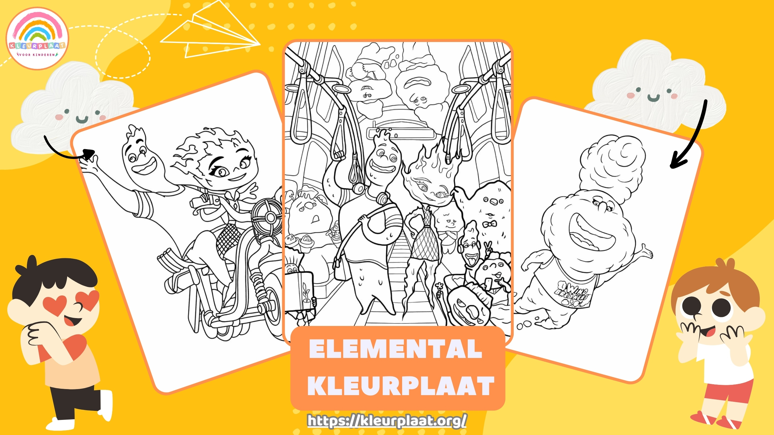 Elemental Kleurplaat