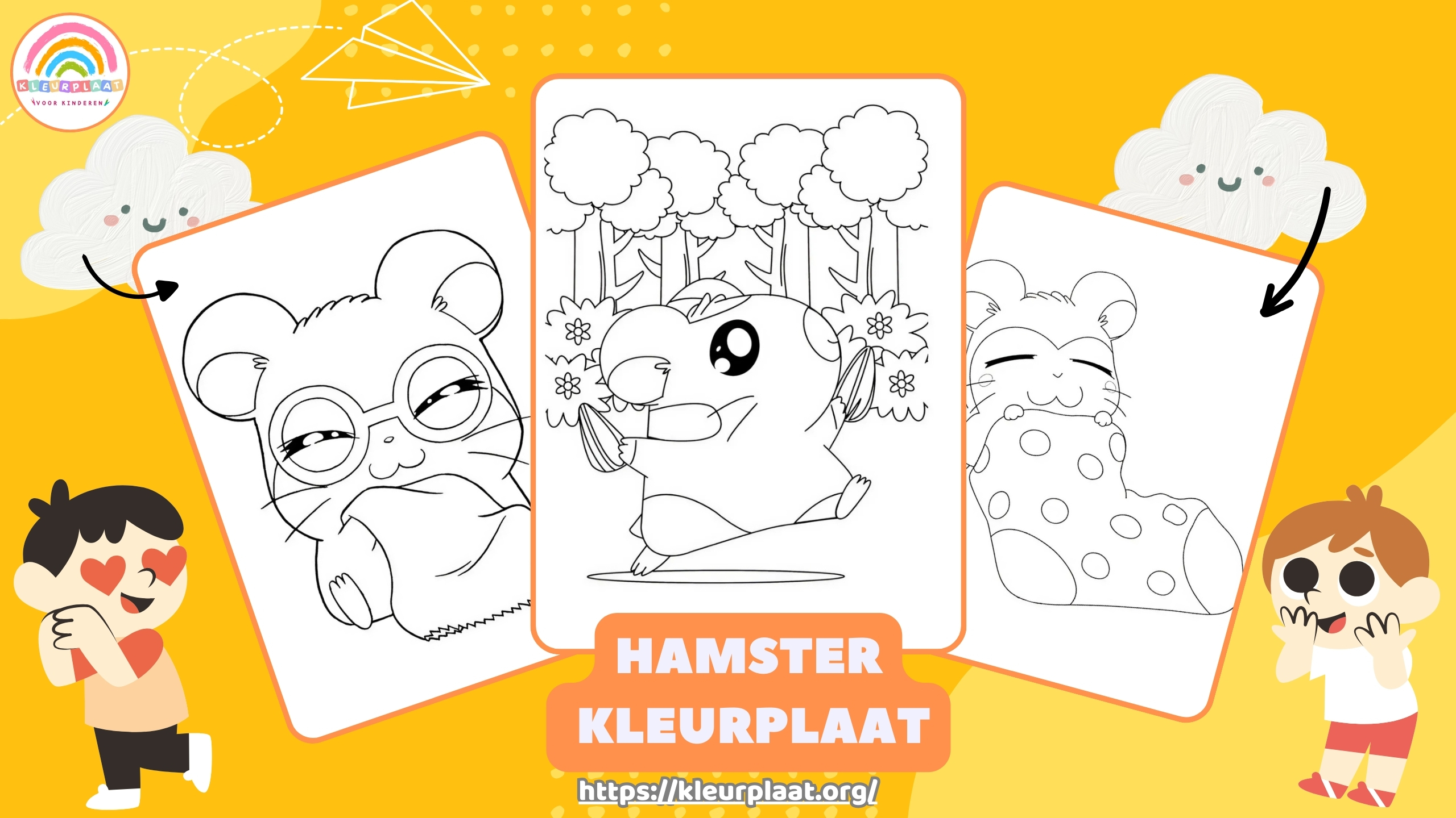 Hamster Kleurplaat