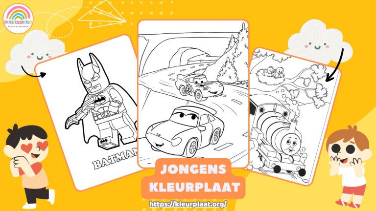 Jongens Kleurplaat