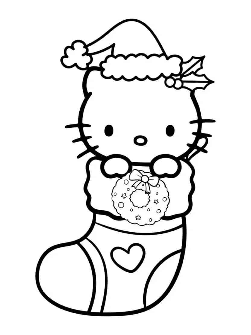 Kawaii Kleurplaten Hello Kitty