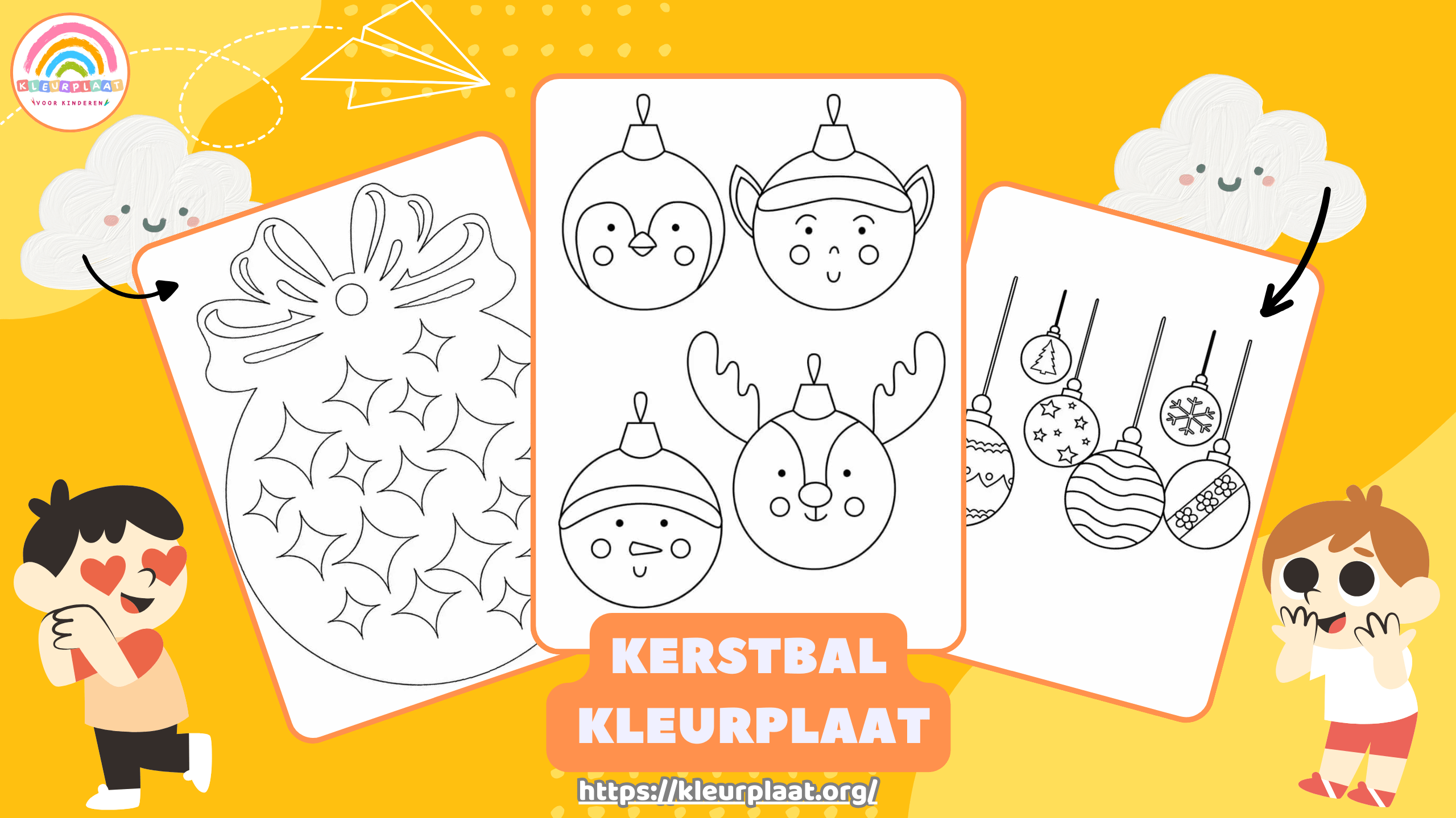 Kerstbal Kleurplaat