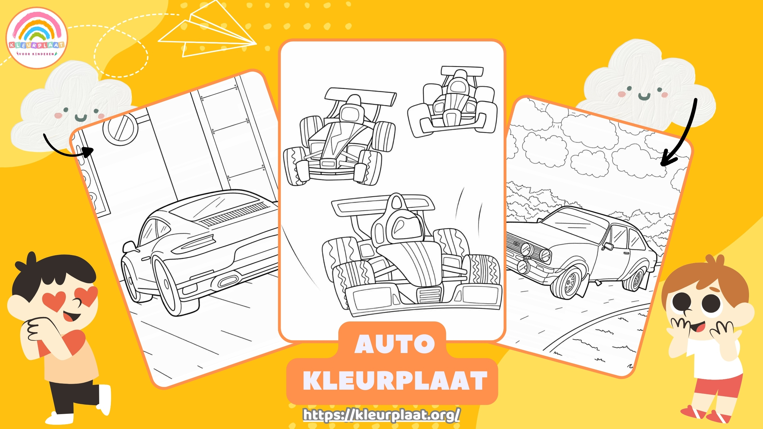 Kleurplaat Auto