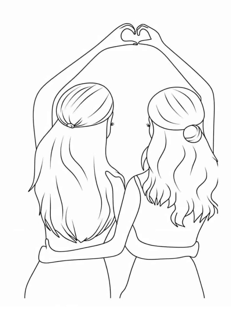 kleurplaat-bff-ontdek-leuke-en-boeiende-vriendschappen-kleurplaat