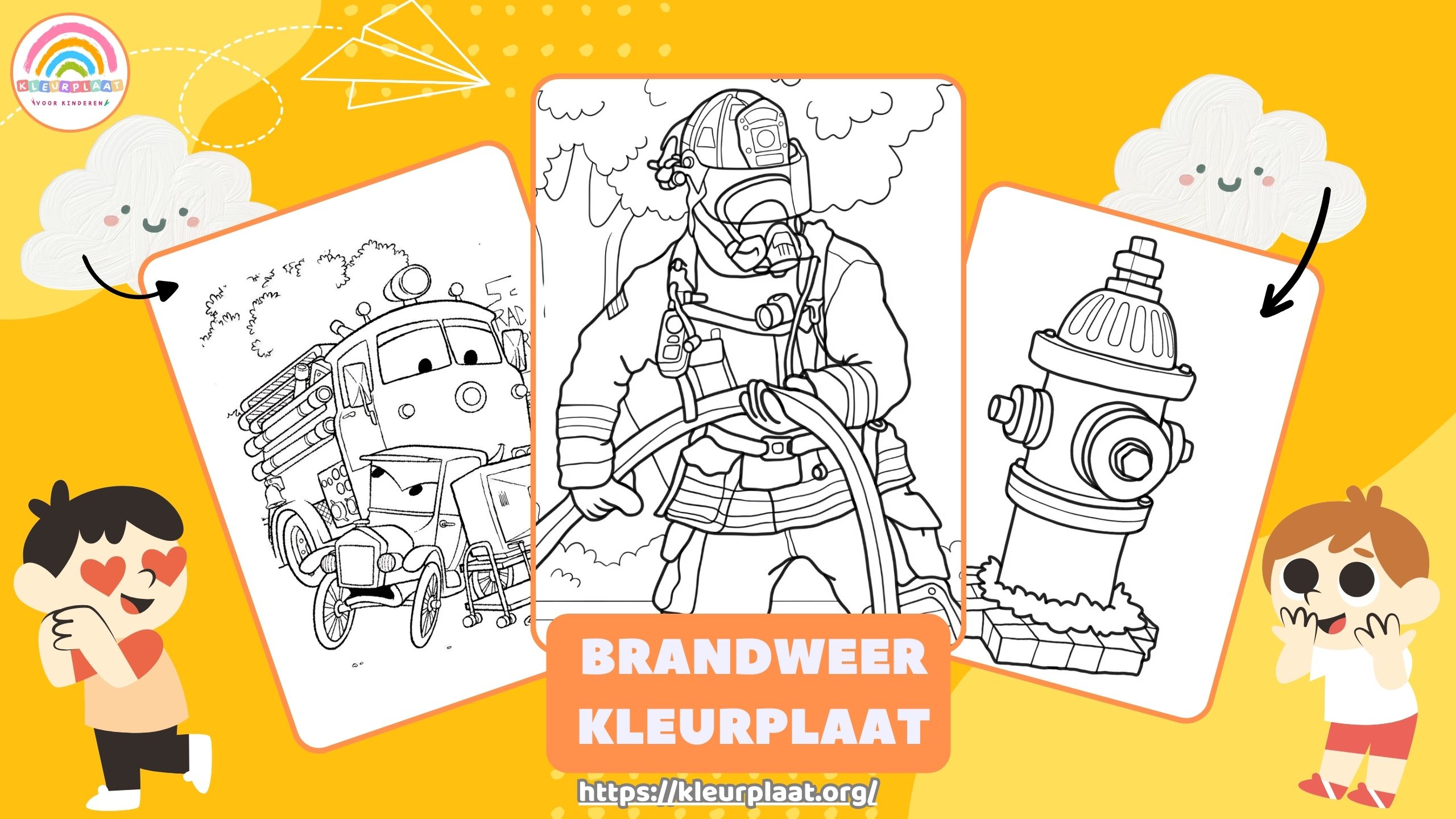 Kleurplaat Brandweer