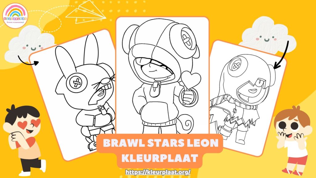 Kleurplaat Brawl Stars Leon