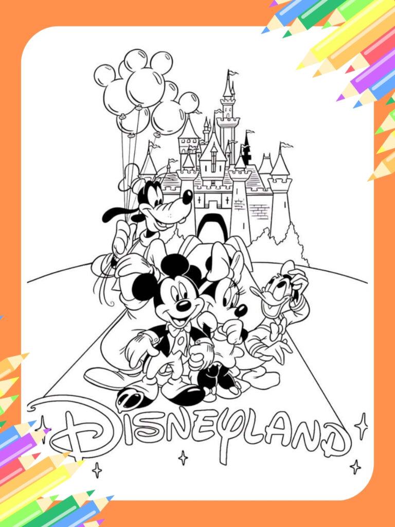 Kleurplaat Disney Banner Afbeelding