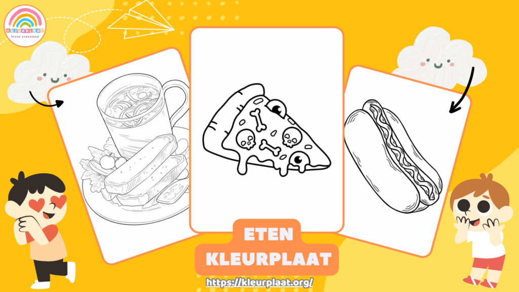 Kleurplaat Eten