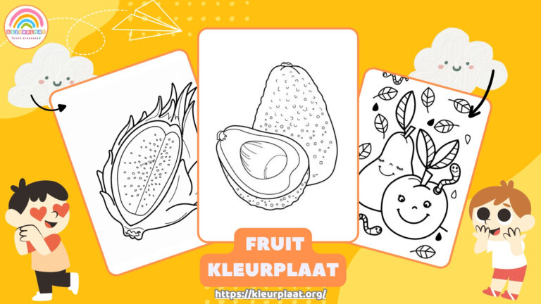 Kleurplaat Fruit