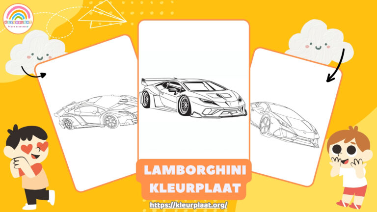 Kleurplaat Lamborghini