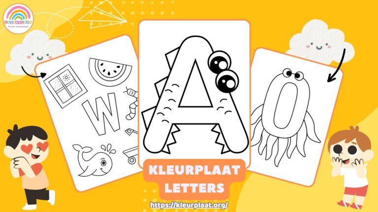 Kleurplaat Letters