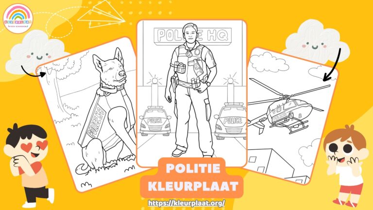 Kleurplaat Politie