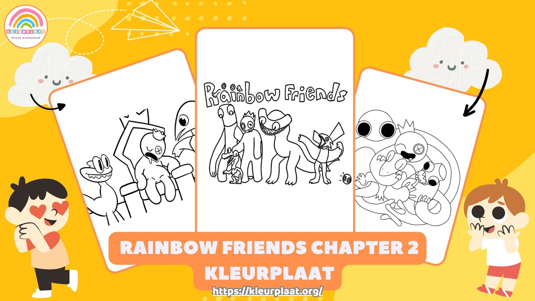 Beste Kleurplaat Rainbow Friends Chapter 2 gratis voor kinderen ...