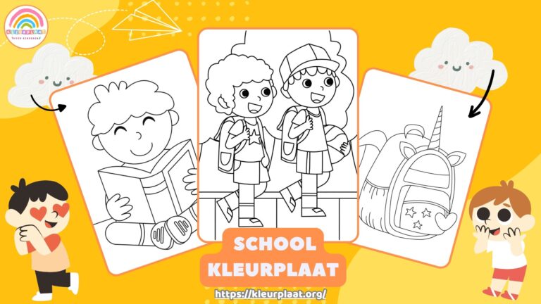 Kleurplaat School