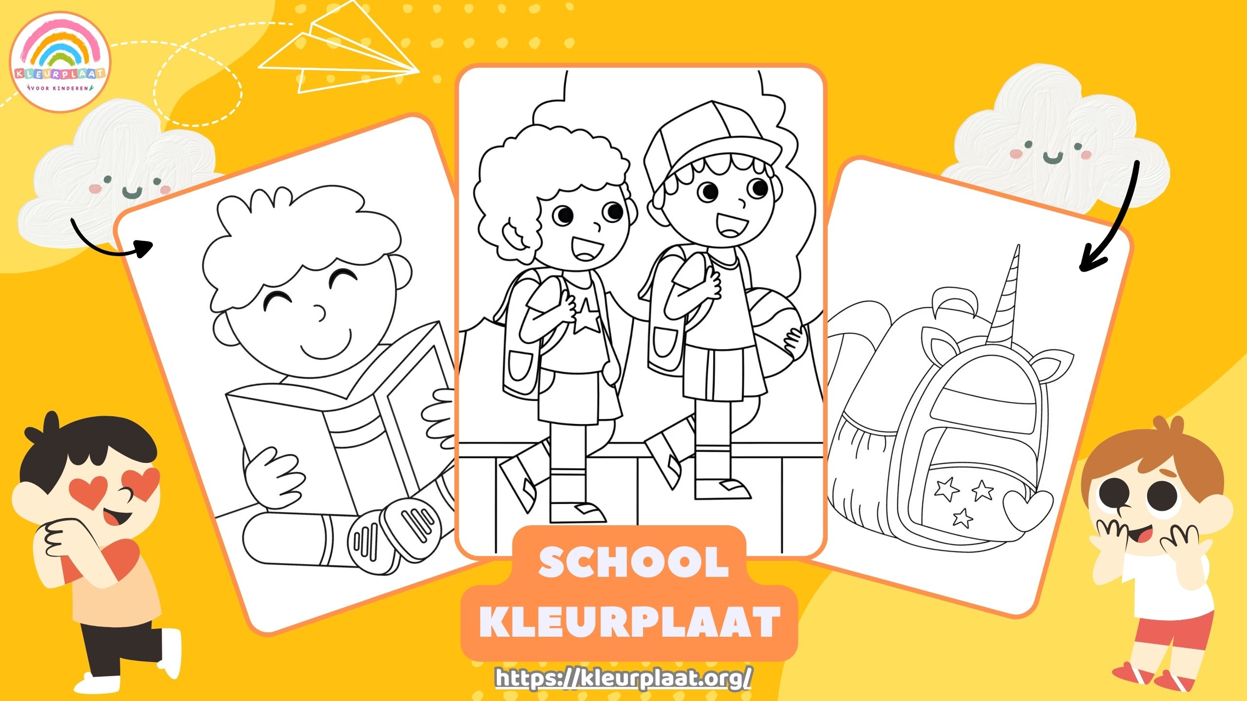 Kleurplaat School