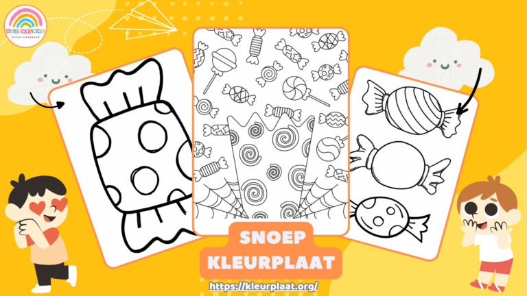 Kleurplaat Snoep