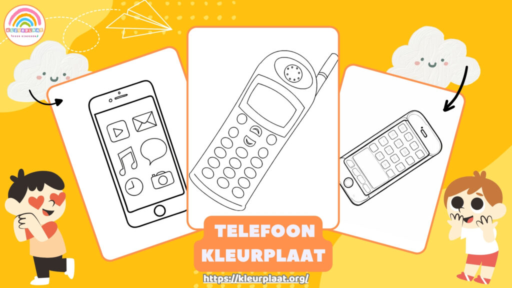 Kleurplaat Telefoon