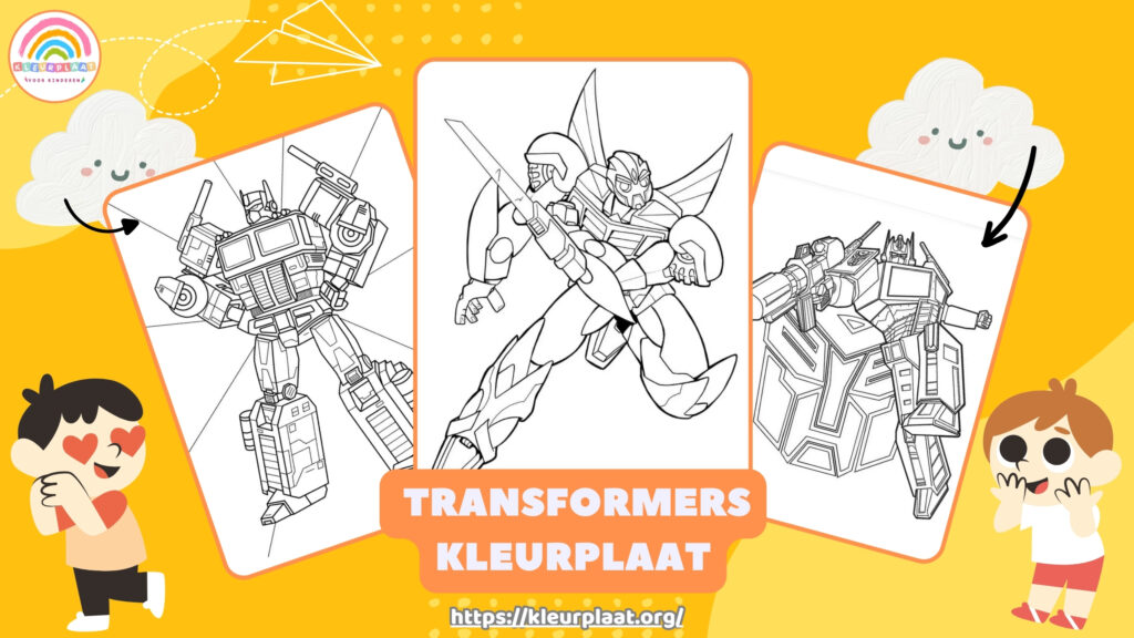 Kleurplaat Transformers