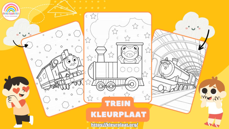 Kleurplaat Trein