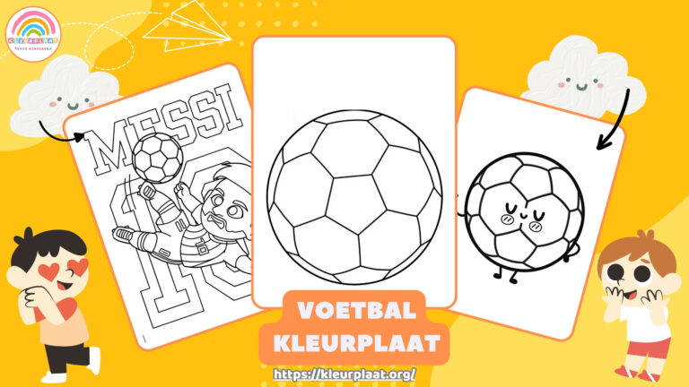 Kleurplaat Voetbal