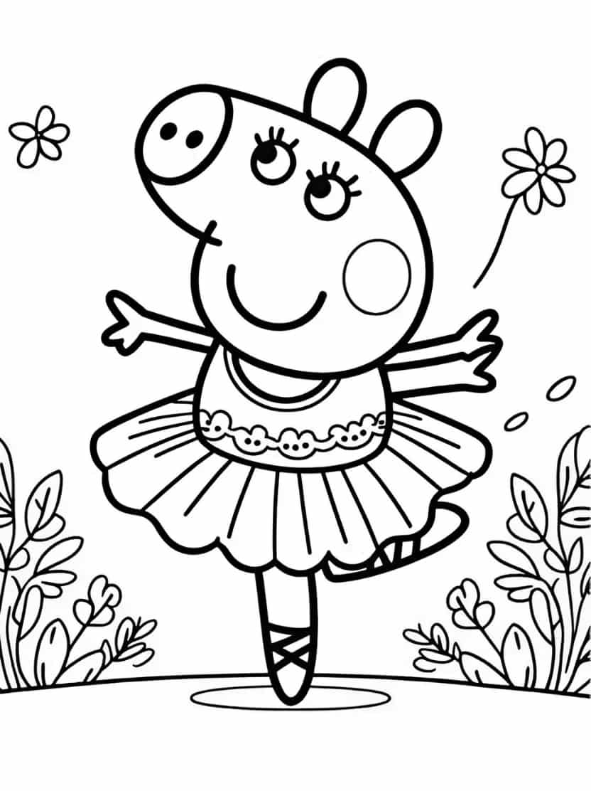 Kleurplaten Peppa Pig