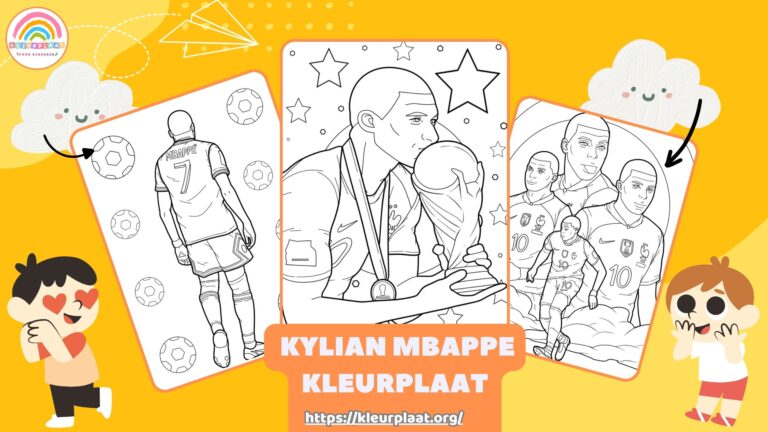 Kylian Mbappe Kleurplaat