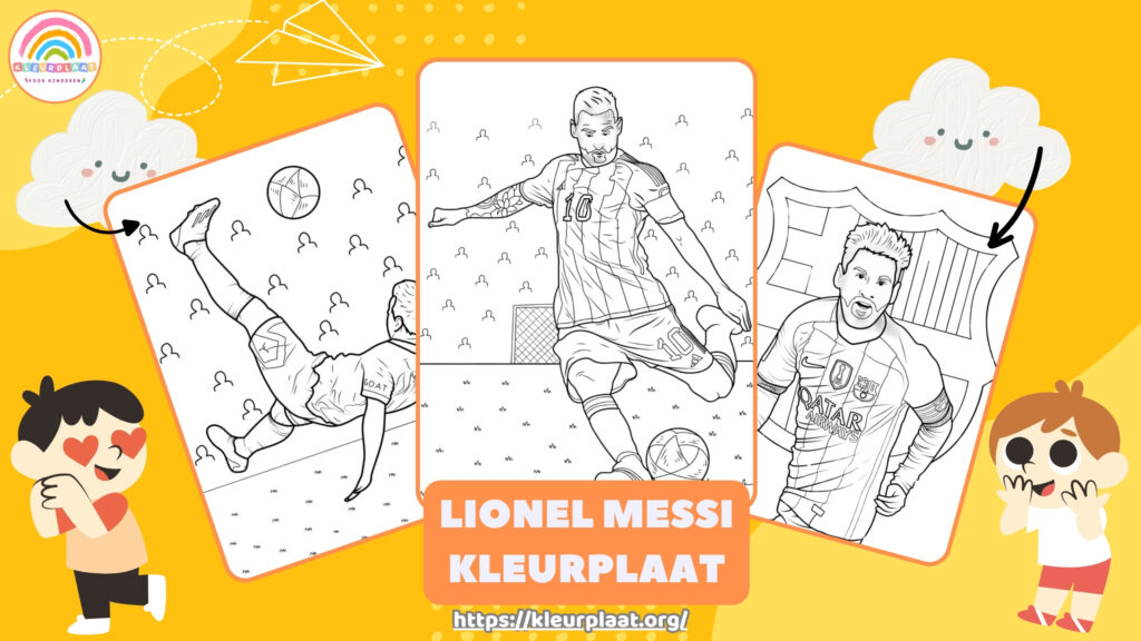 Lionel Messi Kleurplaat