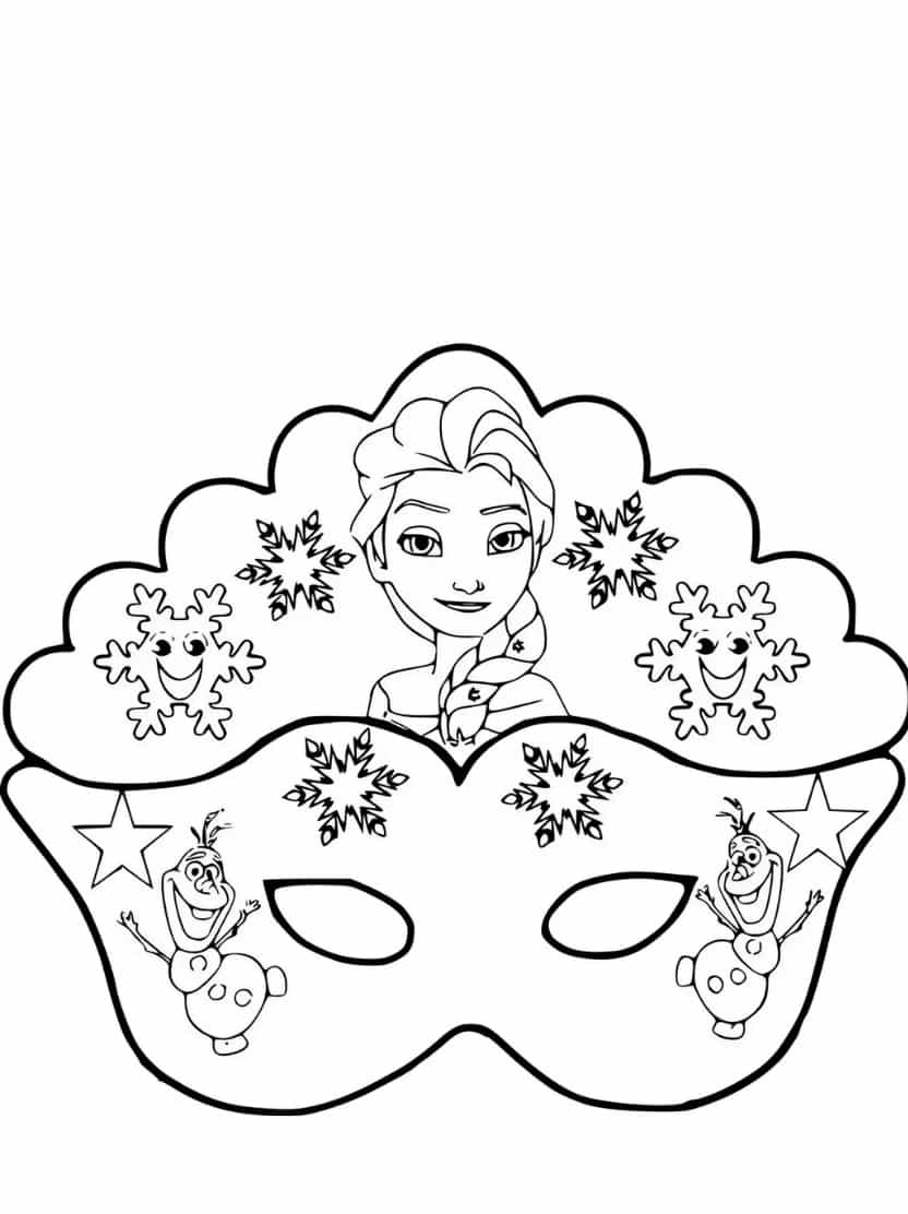 Masker Prinses Elsa