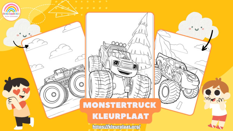 Monstertruck Kleurplaat