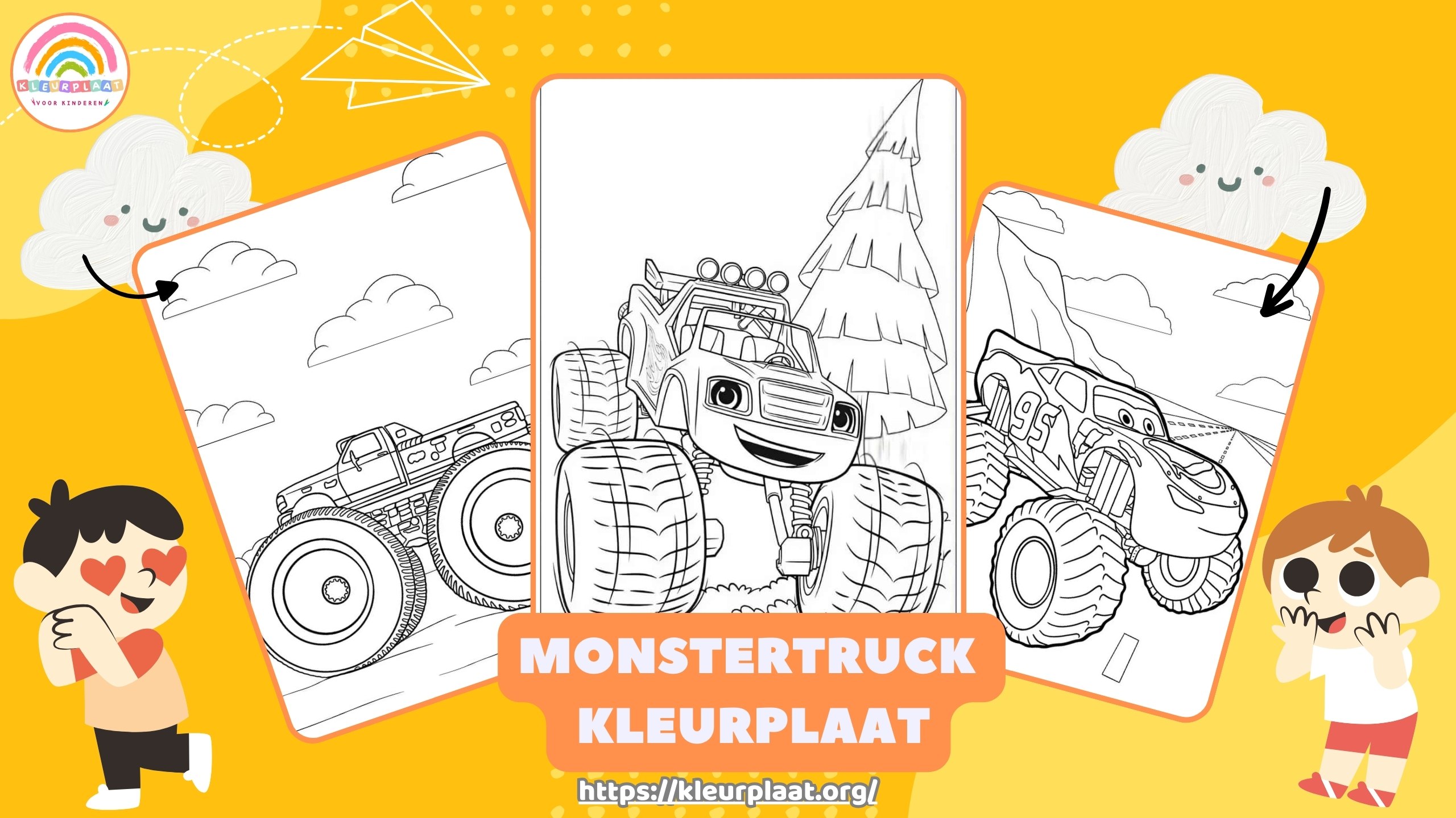 Monstertruck Kleurplaat